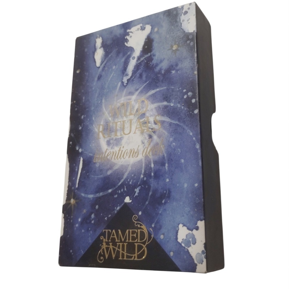 Tamed Wild Wild Rituals Intentions Deck 30 Handpainted Cards Gold Edge Boxed